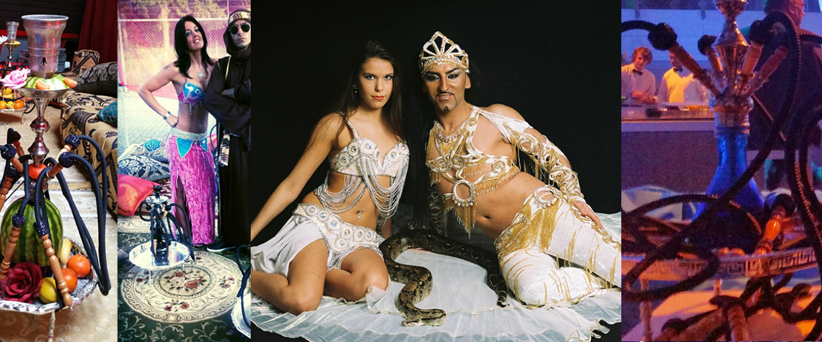 Shisha met hapjes en drankjes erbij